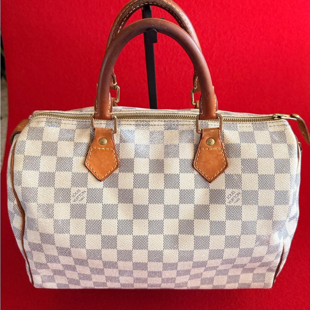 Louis Vuitton Damier Azur Speedy 30 Hand Bag